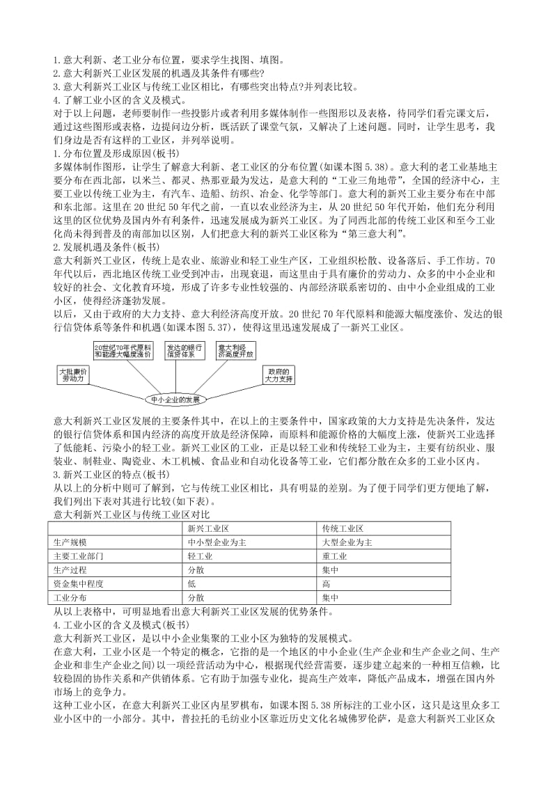 2019-2020年高一地理 第五单元第九节新兴工业区教案 人教大纲版必修下册.doc_第2页