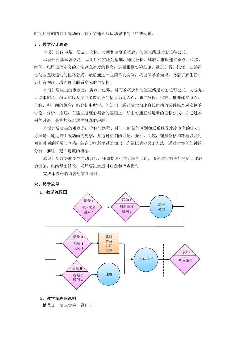 2019-2020年高一物理 第一章 A 质点、位移和时间教案 沪科版.doc_第2页