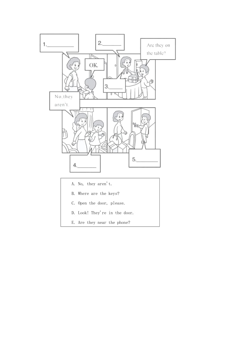 2019年四年级英语上册Unit4MyhomePBLet’stalk课后作业人教pep.doc_第2页