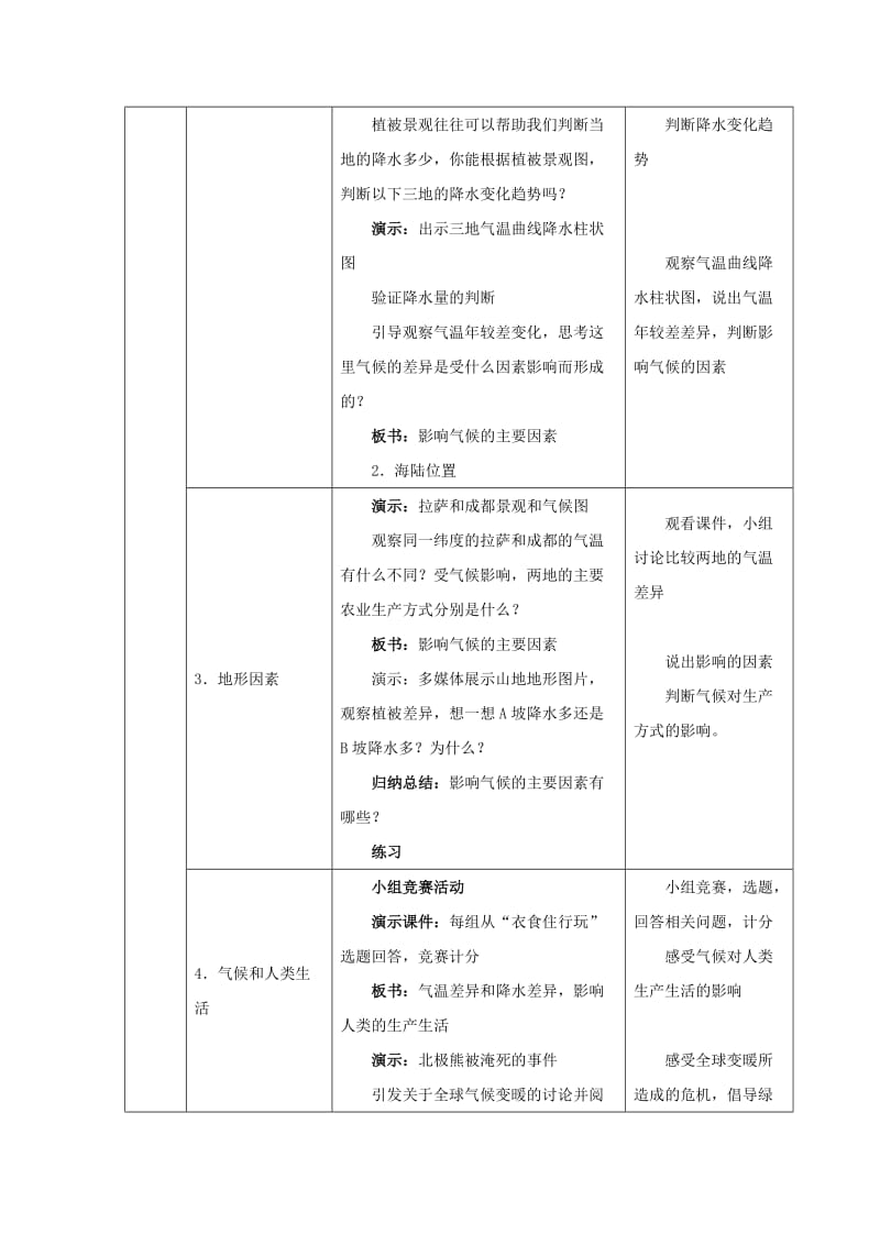 2019-2020年中考地理复习 第四章 气候 世界的气候教案3.doc_第3页