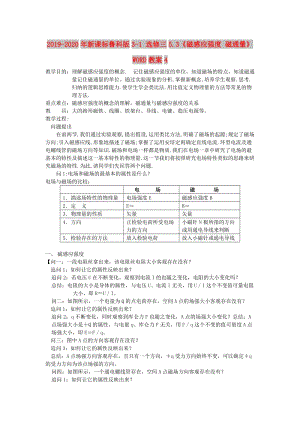 2019-2020年新課標(biāo)魯科版3-1 選修三5.3《磁感應(yīng)強(qiáng)度 磁通量》 WORD教案4.doc