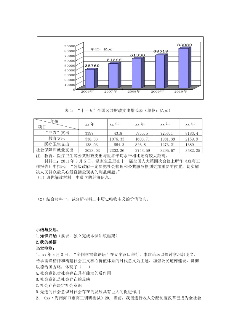 2019-2020年高三政治复习 第十一课 寻觅社会的真谛导学案 新人教版.doc_第2页