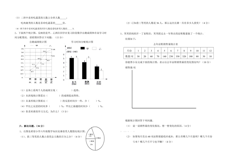 2019-2020年六年级数学上册第五单元测试题试卷含答案解析.doc_第2页