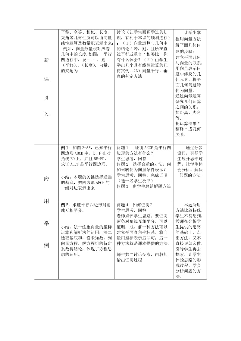 2019-2020年新人教B版高中数学（必修4）2.4.1《向量在平面几何中的应用》word教案.doc_第2页