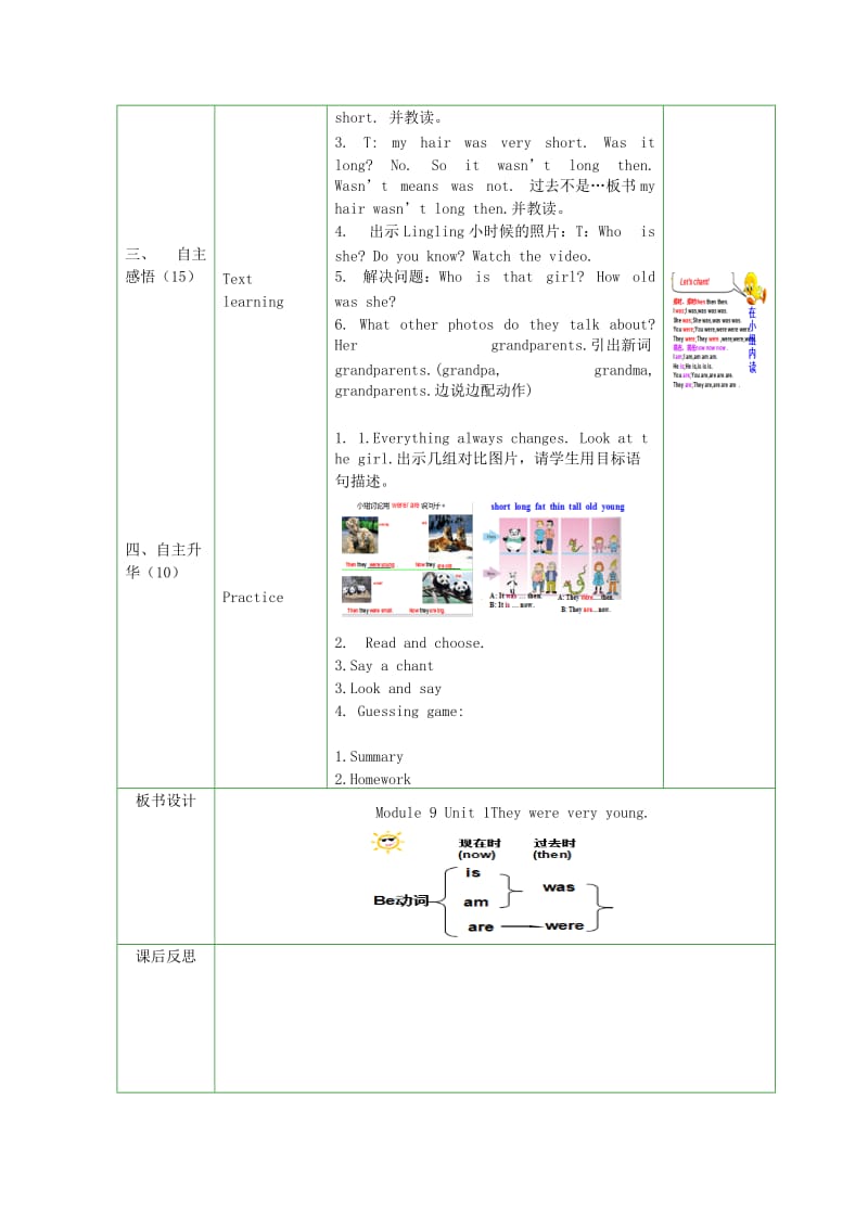 2019年(春)三年级英语下册 Module 9 Unit 1《They were very young》教案 外研版.doc_第2页