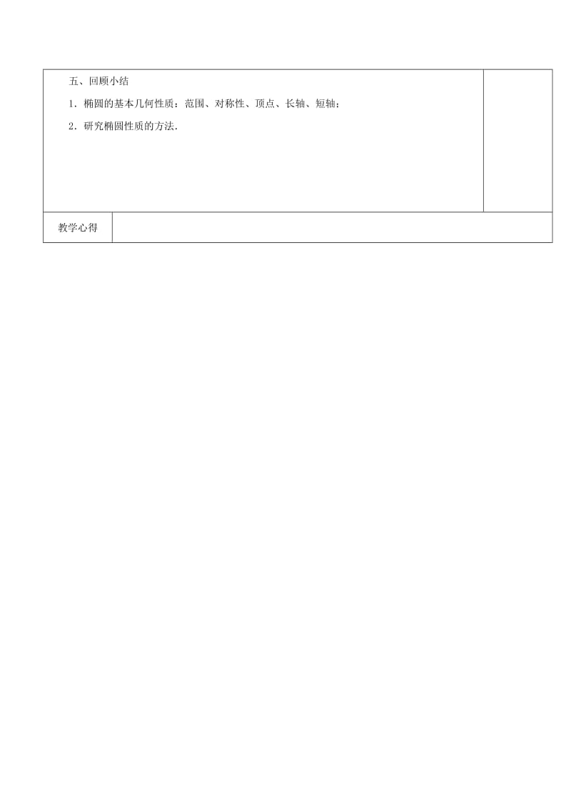 2019-2020年苏教版选修2-1高中数学2.2.2《椭圆的几何性质》word教案1.doc_第3页