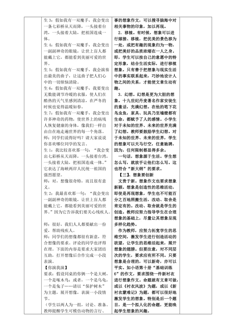 2019年六年级语文上册 第五单元“想象世界”综合性学习导学案 鲁教版五四制.doc_第3页