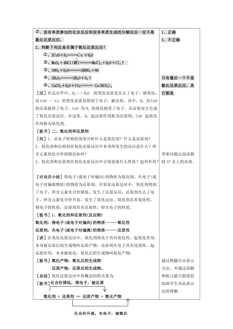 2019-2020年高三化学 第二章 第三节 氧化还原反应(二)复习教案.doc_第3页