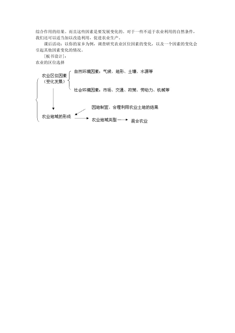 2019-2020年高一地理《3.1农业的区位选择》教案2 新人教版必修2.doc_第3页