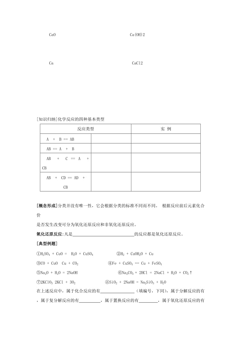 2019-2020年高一化学《物质的转化》学案 苏教版.doc_第2页