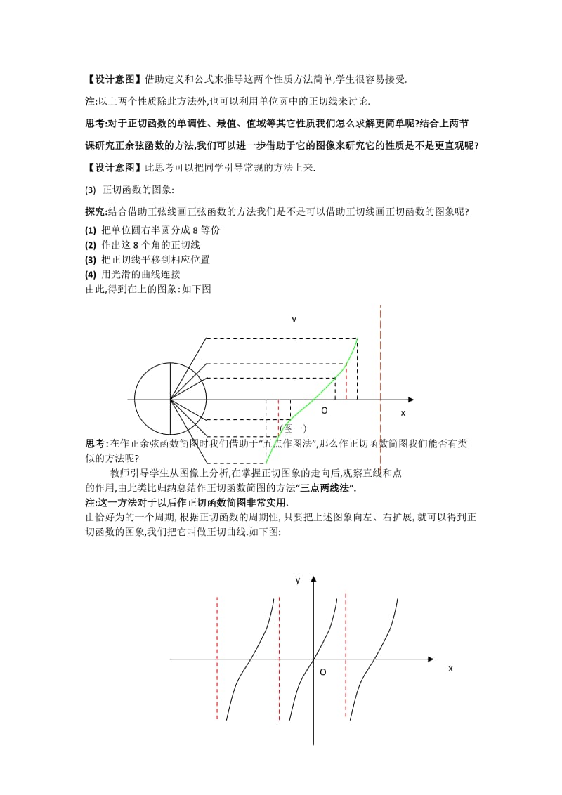 2019-2020年人教A版高中数学必修4 1-4-3正切函数的性质和图像 教案.doc_第2页