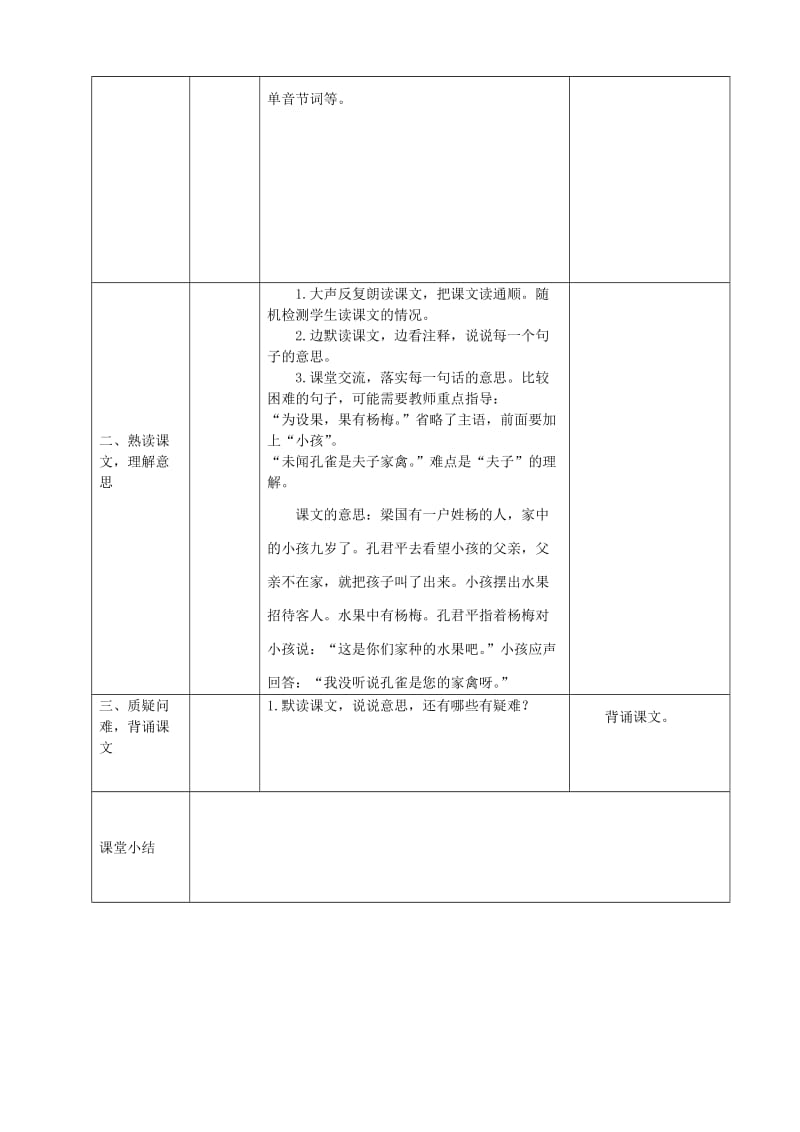 2019年五年级语文下册第三组10杨氏之子教案新人教版.doc_第2页