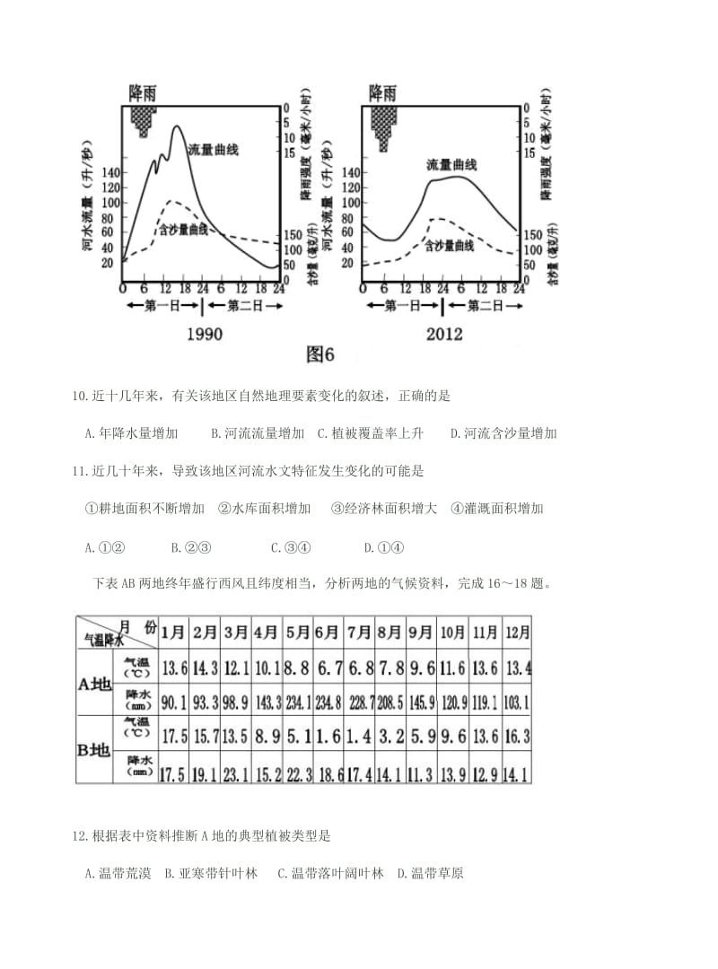 2019-2020年高三地理陆地综合训练.doc_第3页