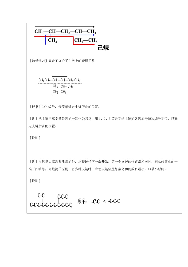 2019-2020年人教版高中化学选修五 1-3 有机化合物的命名 教案.doc_第3页