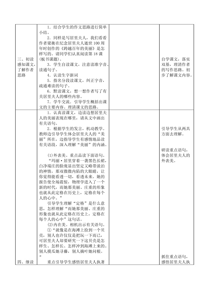 2019年六年级语文下册教案跨越百年的美丽.doc_第2页