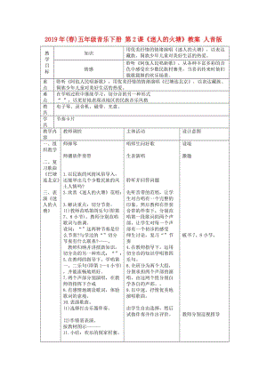 2019年(春)五年級(jí)音樂(lè)下冊(cè) 第2課《迷人的火塘》教案 人音版.doc