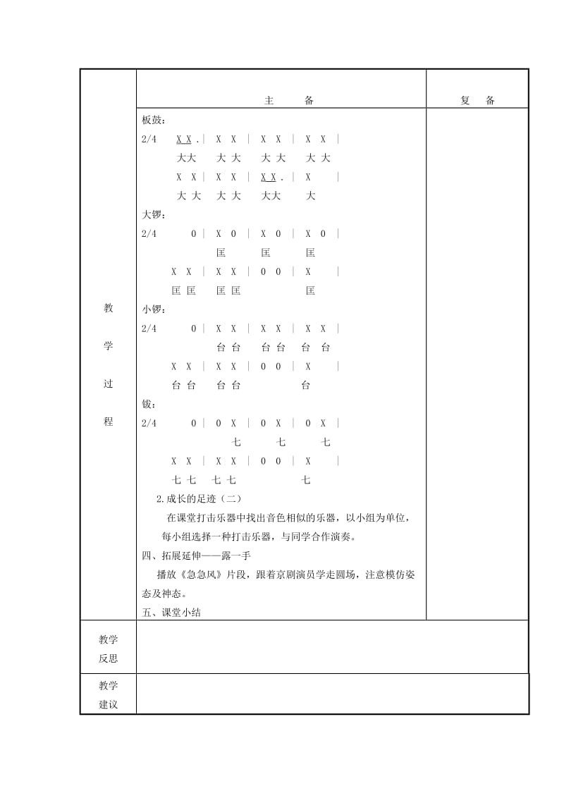 2019年(春)五年级音乐下册 第三单元《梨园英秀》教案 苏少版.doc_第2页