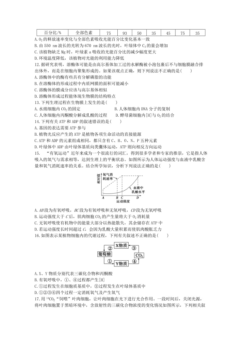 湖南省郴州市湘南中学2019届高三生物上学期期中试题.doc_第3页