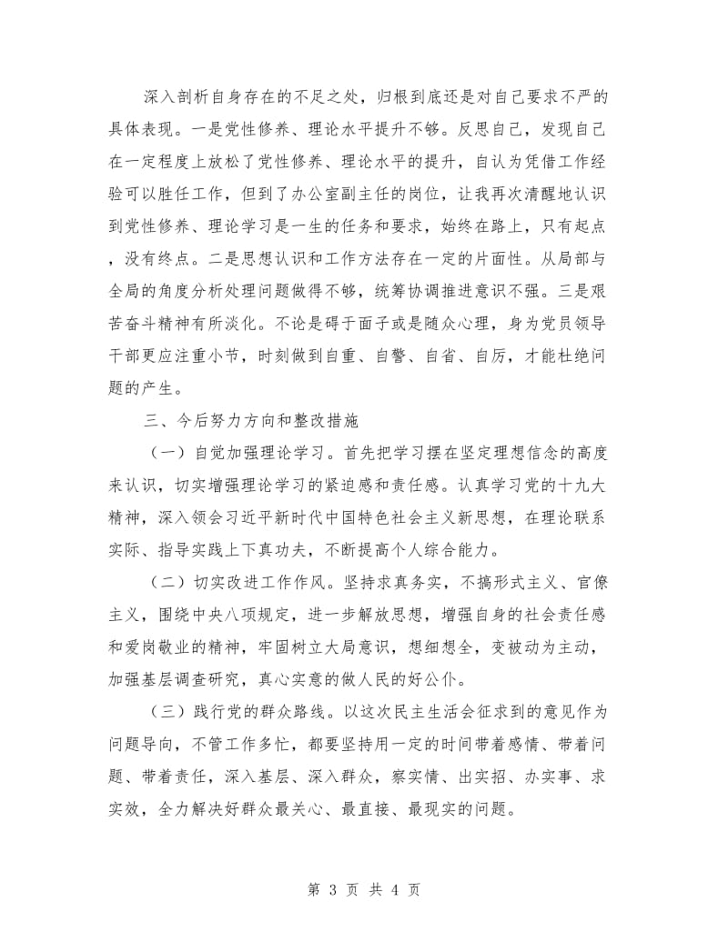 2019年政府办副主任接待办主任对照检查材料.doc_第3页