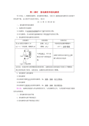 2018-2019學(xué)年高中化學(xué) 專題3 溶液中的離子反應(yīng) 第一單元 弱電解質(zhì)的電離平衡 第1課時(shí) 強(qiáng)電解質(zhì)和弱電解質(zhì)學(xué)案 蘇教版選修4.doc