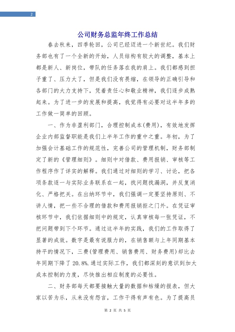 公司财务总监年终工作总结.doc_第2页