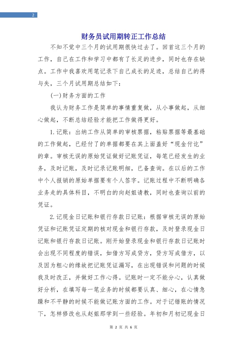 财务员试用期转正工作总结.doc_第2页