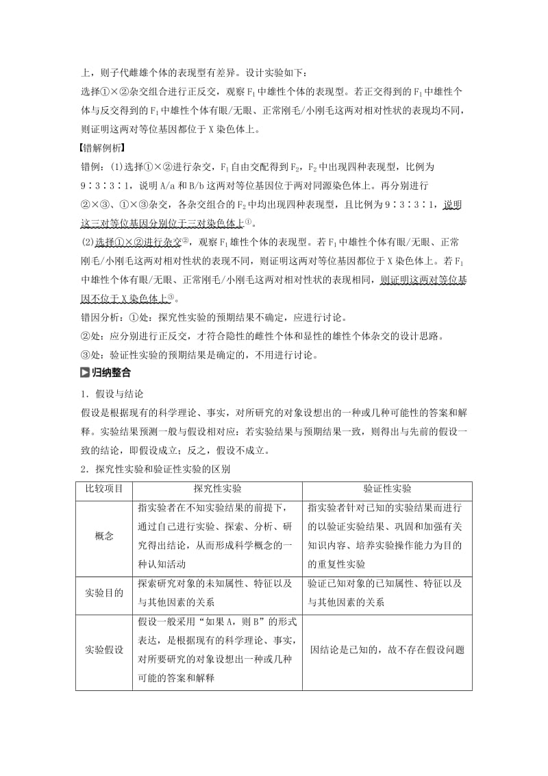 2020版高考生物新导学大一轮复习 第六单元 遗传信息的传递规律 实验技能三 实验的假设和结论讲义（含解析）北师大版.docx_第2页