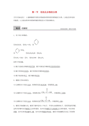 2018-2019學年高中化學 第一章 認識有機化合物 第一節(jié)《有機化合物的分類》知識點歸納及典例演練 新人教版選修5.doc