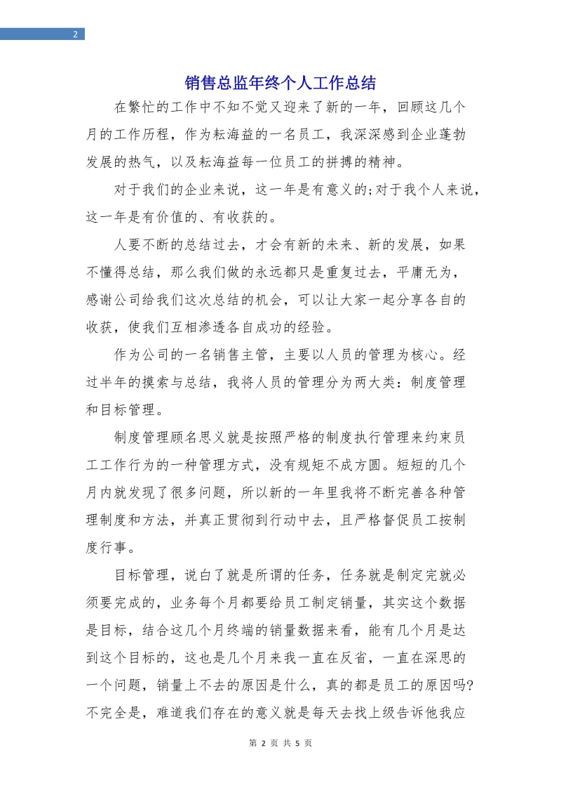 销售总监年终个人工作总结.doc_第2页