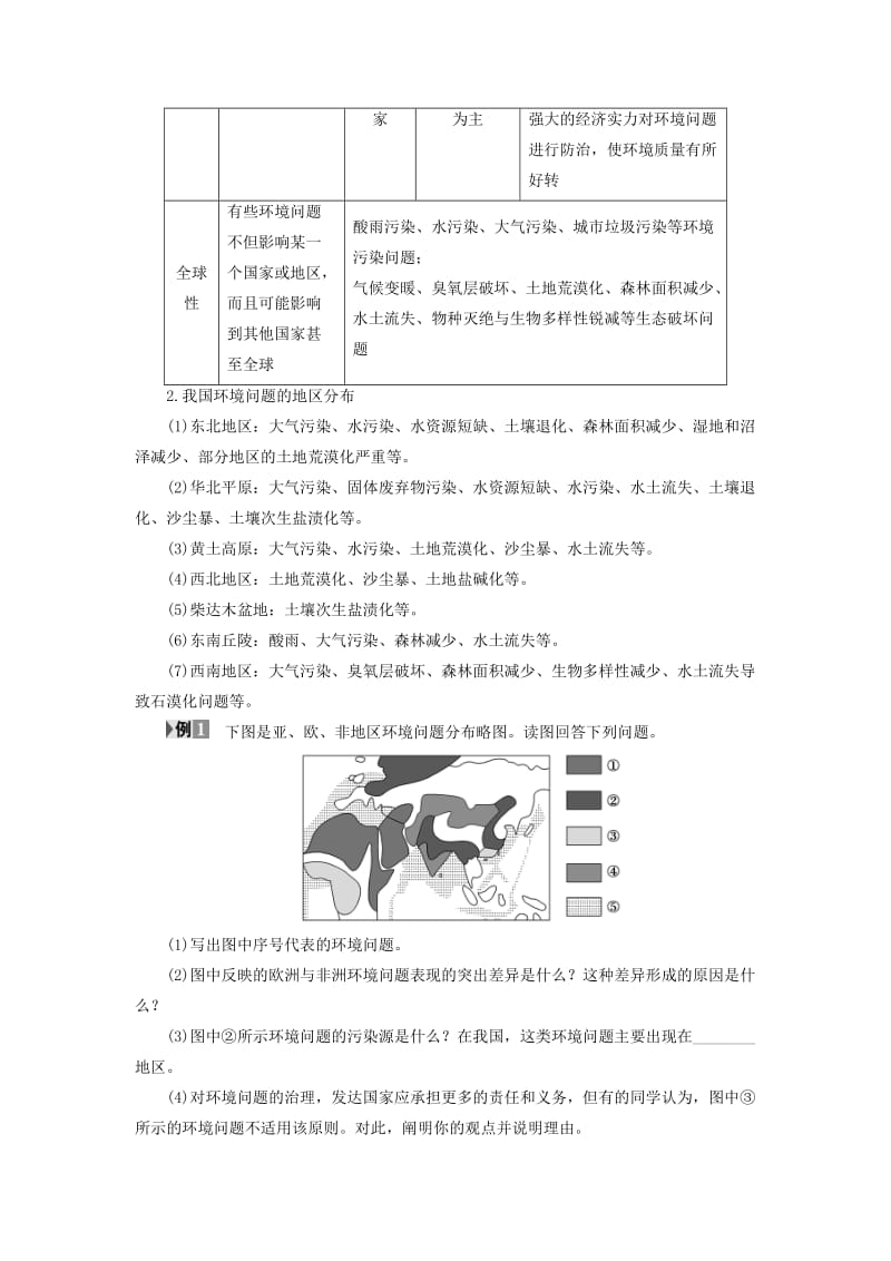 2018-2019学年高中地理 第二单元 走可持续发展之路单元小结与测评学案 鲁教版必修3.doc_第2页