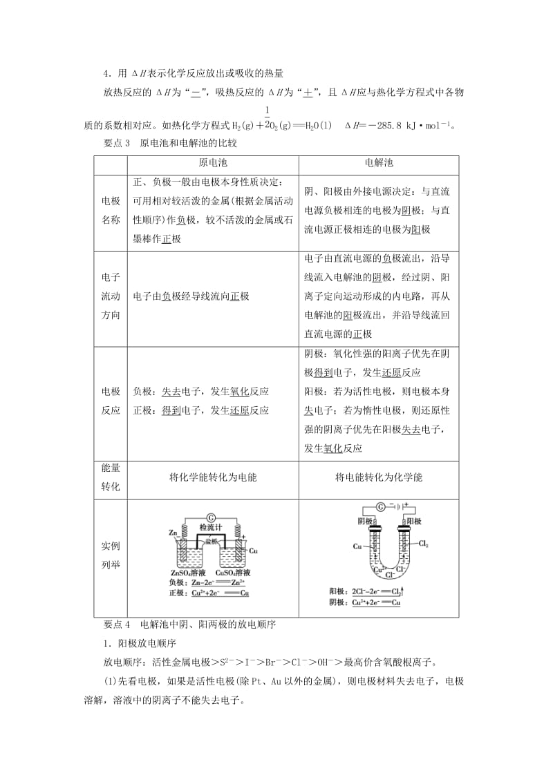 2018-2019学年高中化学 模块复习课学案 鲁科版选修4.doc_第2页