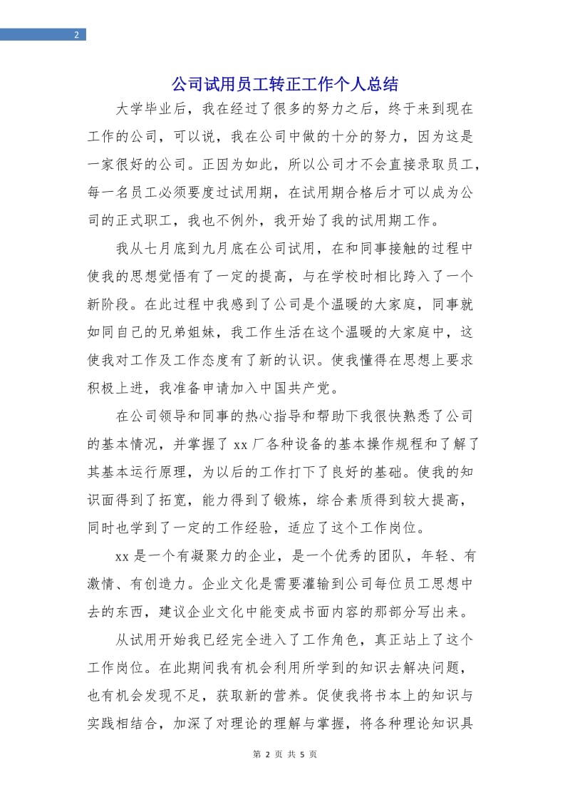 公司试用员工转正工作个人总结.doc_第2页