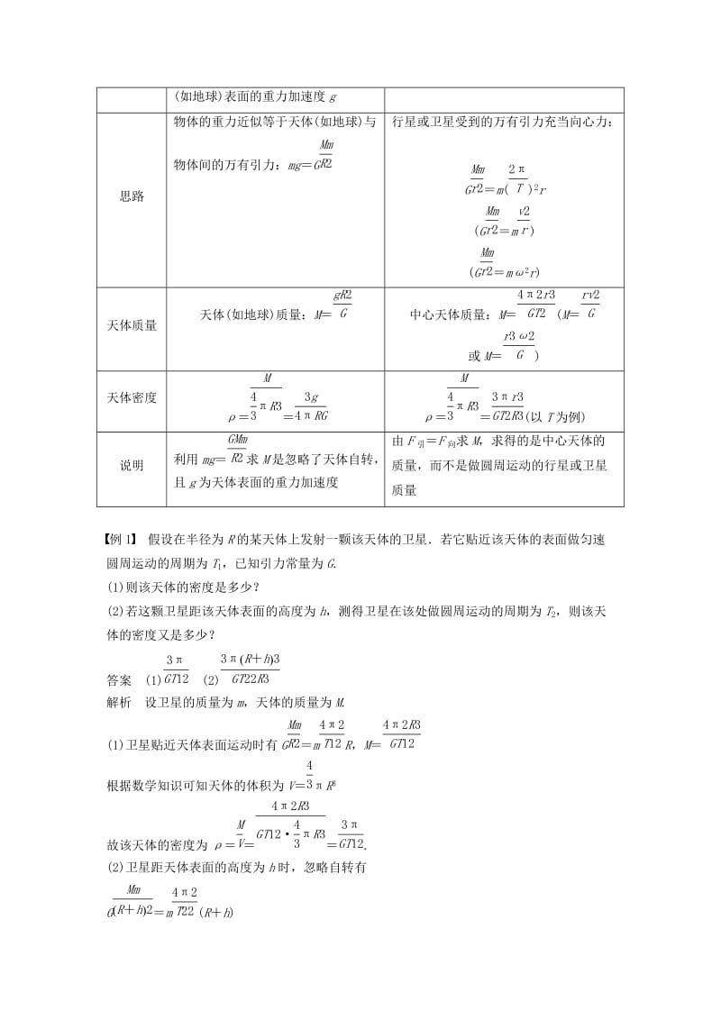 2018-2019学年高中物理 第5章 万有引力与航天 5.3 万有引力定律与天文学的新发现学案 沪科版必修2.doc_第3页