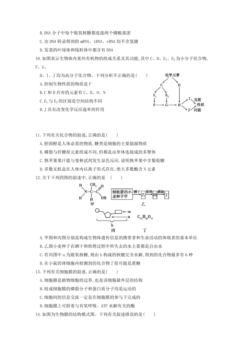 辽宁省大连市一〇三中学2017-2018学年高二生物下学期期中试题.doc_第3页