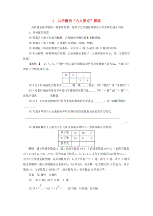 2018-2019學(xué)年高中化學(xué) 第2章 化學(xué)鍵與分子間作用力 本章重難點(diǎn)專(zhuān)題突破一 共價(jià)鍵的“六大要點(diǎn)”解讀學(xué)案 魯科版選修3.docx