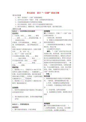 2018-2019學(xué)年高中地理 第二單元 走可持續(xù)發(fā)展之路 單元活動(dòng) 設(shè)計(jì)“一日游”活動(dòng)方案學(xué)案 魯教版選修3.doc