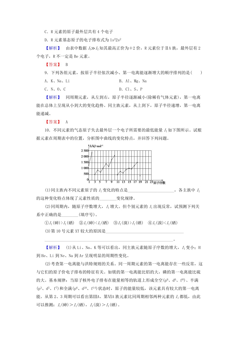 2018-2019学年高中化学 学业分层测评4 电离能及其变化规律 鲁科版选修3.doc_第3页