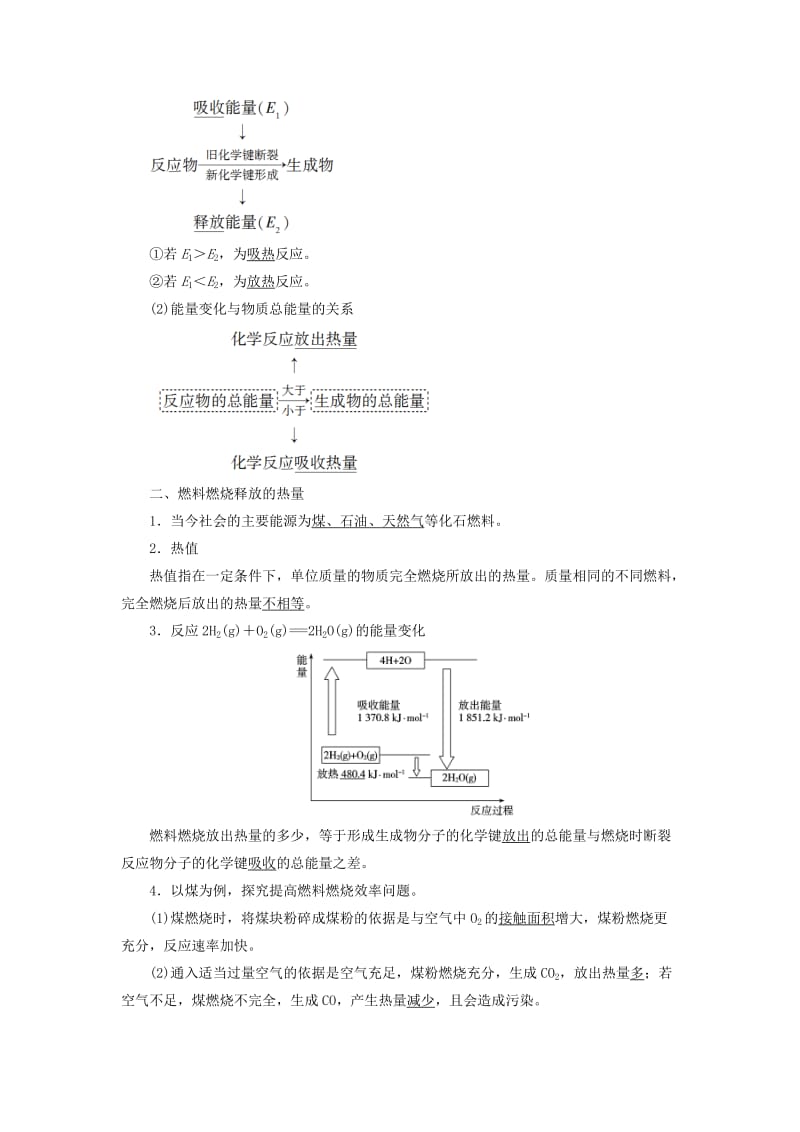 2018-2019学年高中化学 专题2 化学反应与能量转化 第2单元 化学反应中的热量学案 苏教版必修2.doc_第2页