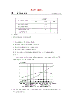 2018-2019學(xué)年高中地理 第一章 城鄉(xiāng)發(fā)展與城市化 1.2 城市化課下滾動檢測 新人教版選修4.doc