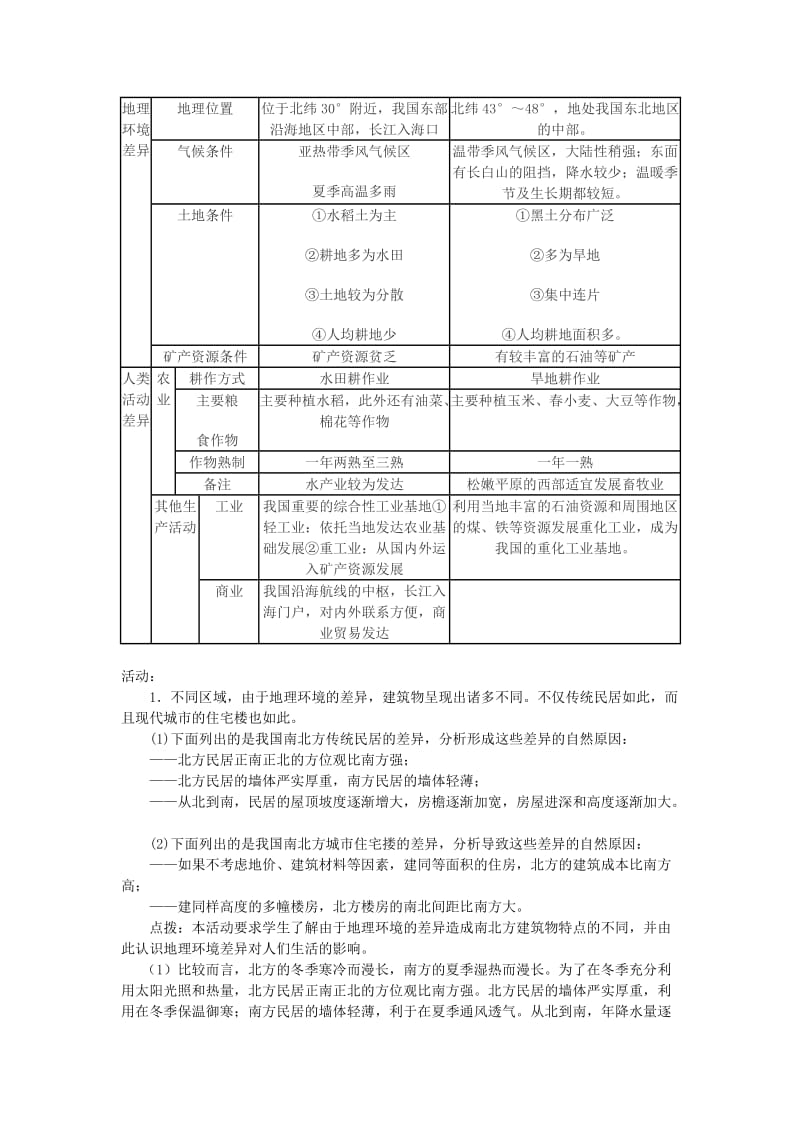 2018-2019学年高中地理 第一章 地理环境与区域发展 第1节 地理环境对区域发展的影响教案 新人教版必修3.doc_第2页