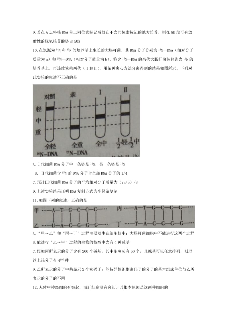 山东省枣庄市第八中学2017-2018学年高一生物下学期期末考试试题.doc_第3页