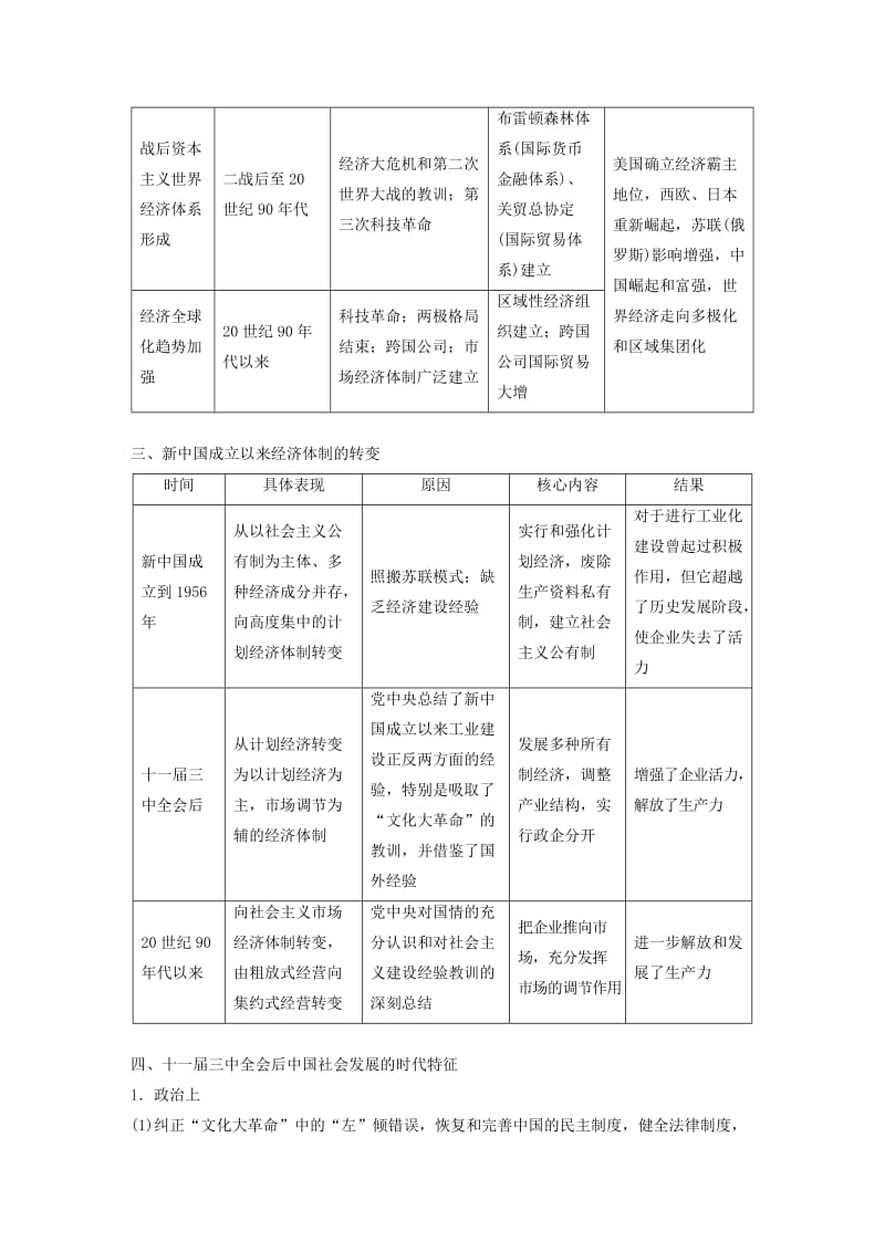 江苏专用2019版高考历史二轮复习板块三现代史部分板块综合学案.doc_第3页