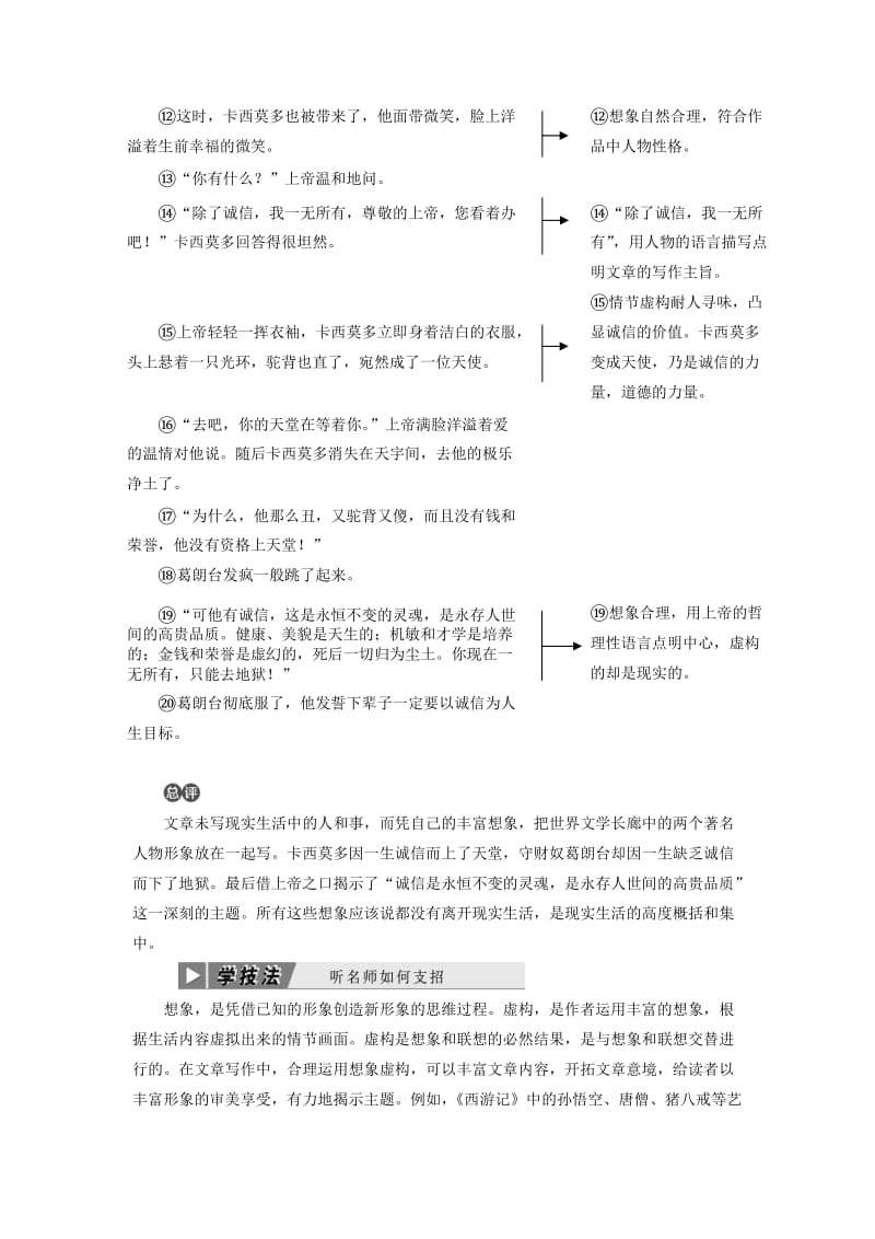 2019年高中语文 单元序列写作（四）想象世界 学习虚构讲义 新人教必修2.doc_第2页