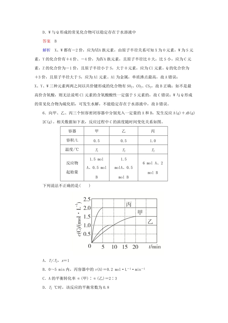 2019高考化学总复习 选择套题满分练14.doc_第3页