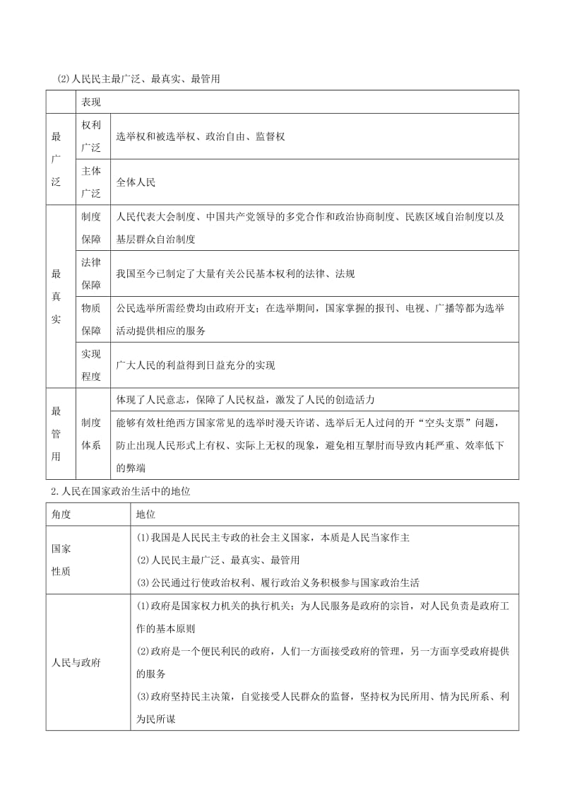 2019年高考政治黄金押题 专题05 我国的公民与政府（含解析）.doc_第2页