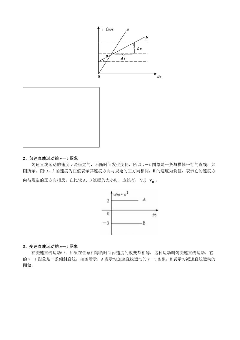 2018年高中物理 第一章 运动的描述 图像法解决直线运动问题知识梳理学案 教科版必修1.doc_第3页