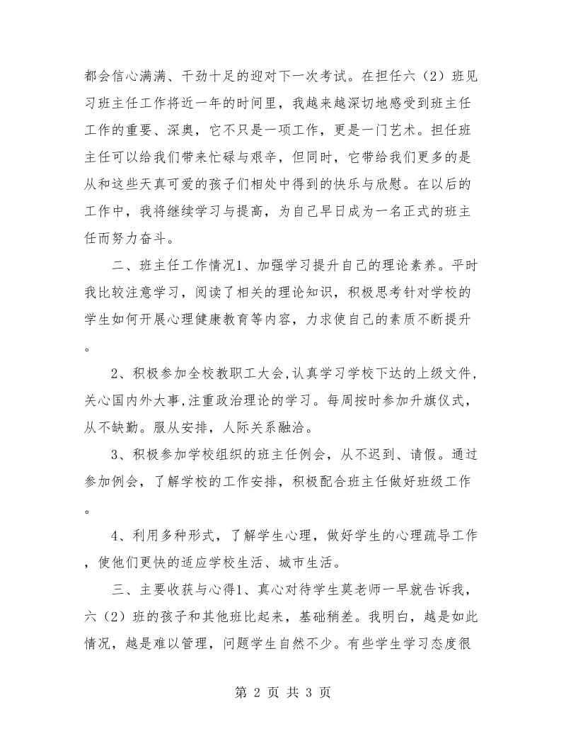 实习教师见习班主任工作总结.doc_第2页