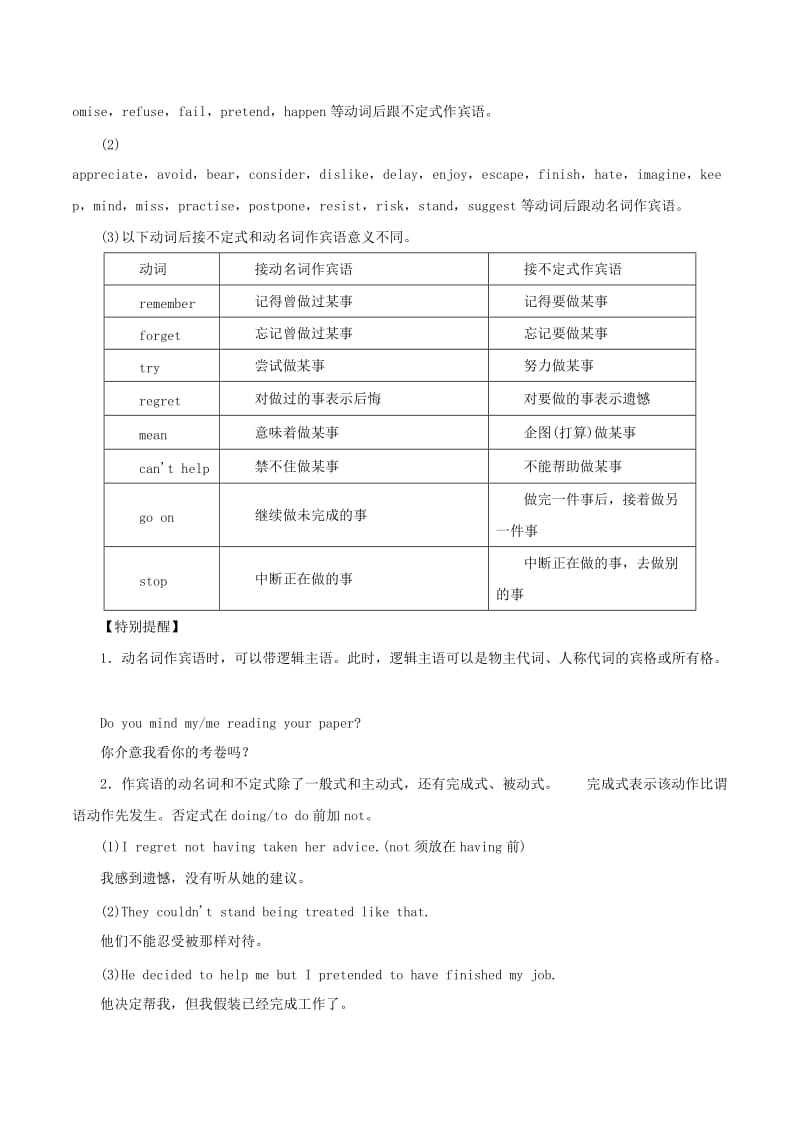 2019年高考英语 考纲解读与热点难点突破 专题09 非谓语动词教学案.doc_第3页