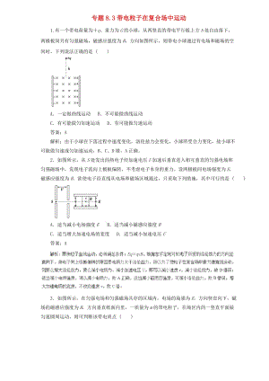 2019屆高中物理二輪復(fù)習(xí) 熱點(diǎn)題型專練 專題8.3 帶電粒子在復(fù)合場中運(yùn)動（含解析）.doc