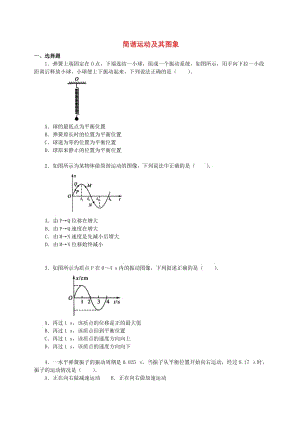 2018學(xué)年高中物理 第一章 機(jī)械振動 簡諧運動及其圖象試題 教科版選修3-4.doc